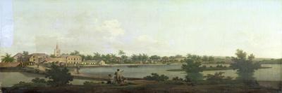 Jamaican Landscape, C.1775-George Robertson-Framed Stretched Canvas