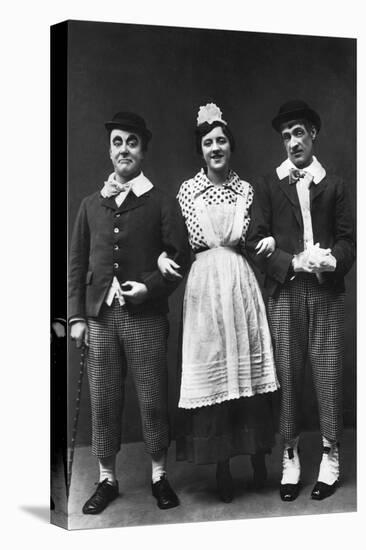 George Robey, Violet Loraine and Alfred Lester, Music Hall Entertainers, Early 20th Century-Wrather & Buys-Stretched Canvas