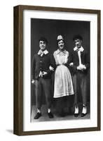 George Robey, Violet Loraine and Alfred Lester, Music Hall Entertainers, Early 20th Century-Wrather & Buys-Framed Photographic Print