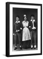 George Robey, Violet Loraine and Alfred Lester, Music Hall Entertainers, Early 20th Century-Wrather & Buys-Framed Photographic Print