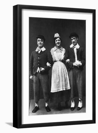 George Robey, Violet Loraine and Alfred Lester, Music Hall Entertainers, Early 20th Century-Wrather & Buys-Framed Photographic Print