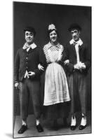 George Robey, Violet Loraine and Alfred Lester, Music Hall Entertainers, Early 20th Century-Wrather & Buys-Mounted Photographic Print