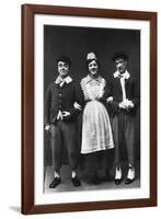 George Robey, Violet Loraine and Alfred Lester, Music Hall Entertainers, Early 20th Century-Wrather & Buys-Framed Photographic Print