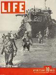 American Troops Wading Ashore from Landing Craft During the Invasion of Salerno, March 27, 1944-George Rodger-Photographic Print