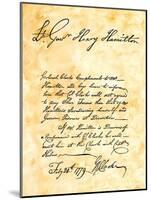 George Rogers Clark's Handwritten Demand for the Surrender of Vincennes, Indiana-null-Mounted Giclee Print