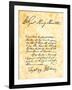 George Rogers Clark's Handwritten Demand for the Surrender of Vincennes, Indiana-null-Framed Giclee Print