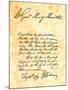 George Rogers Clark's Handwritten Demand for the Surrender of Vincennes, Indiana-null-Mounted Giclee Print