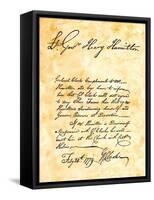 George Rogers Clark's Handwritten Demand for the Surrender of Vincennes, Indiana-null-Framed Stretched Canvas