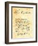 George Rogers Clark's Handwritten Demand for the Surrender of Vincennes, Indiana-null-Framed Giclee Print