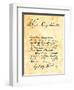 George Rogers Clark's Handwritten Demand for the Surrender of Vincennes, Indiana-null-Framed Giclee Print