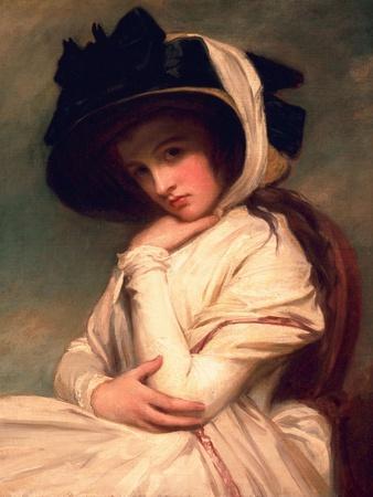 Emma Hart, Later Lady Hamilton, in a Straw Hat, C.1782-94
