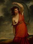 'Lady Hamilton as The Spinstress', c1782, (1912)-George Romney-Giclee Print