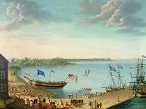 Capture of the Us Frigate 'Essex' by B.M Frigate 'Phoebe' and Sloop 'Cherub' in the Bay of…-George Ropes-Giclee Print