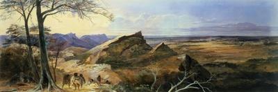 Aborigines in an Australian Landscape-George Rowe-Giclee Print