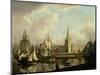 George's Dock Basin, Liverpool, 1797-John Thomas Serres-Mounted Giclee Print