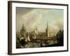 George's Dock Basin, Liverpool, 1797-John Thomas Serres-Framed Giclee Print