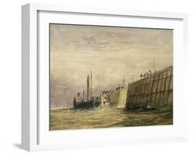 George's Dock, Liverpool, C.1830-David Cox-Framed Giclee Print