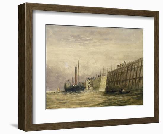 George's Dock, Liverpool, C.1830-David Cox-Framed Giclee Print