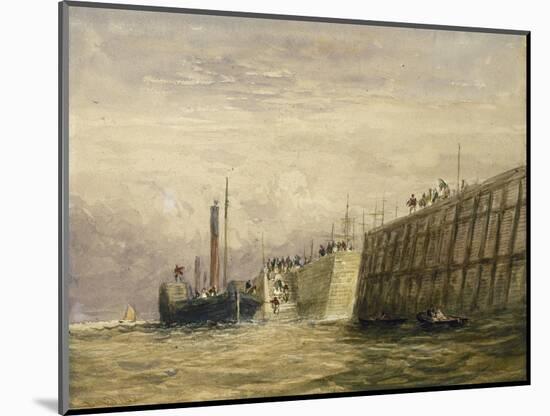 George's Dock, Liverpool, C.1830-David Cox-Mounted Giclee Print