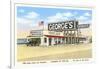 George's Gas Station, Cardiff by the Sea, California-null-Framed Art Print