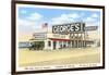 George's Gas Station, Cardiff by the Sea, California-null-Framed Art Print