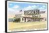 George's Gas Station, Cardiff by the Sea, California-null-Framed Stretched Canvas