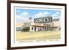 George's Gas Station, Cardiff by the Sea, California-null-Framed Art Print