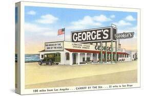 George's Gas Station, Cardiff by the Sea, California-null-Stretched Canvas