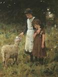 Feeding the Sheep-George S. Knowles-Giclee Print