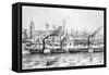 George's Landing Stage, Pier Head, Liverpool, C.1855-null-Framed Stretched Canvas