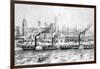 George's Landing Stage, Pier Head, Liverpool, C.1855-null-Framed Giclee Print