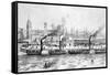 George's Landing Stage, Pier Head, Liverpool, C.1855-null-Framed Stretched Canvas