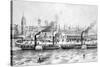 George's Landing Stage, Pier Head, Liverpool, C.1855-null-Stretched Canvas