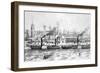 George's Landing Stage, Pier Head, Liverpool, C.1855-null-Framed Giclee Print