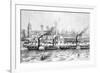 George's Landing Stage, Pier Head, Liverpool, C.1855-null-Framed Giclee Print