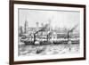 George's Landing Stage, Pier Head, Liverpool, C.1855-null-Framed Giclee Print