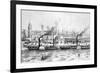 George's Landing Stage, Pier Head, Liverpool, C.1855-null-Framed Giclee Print