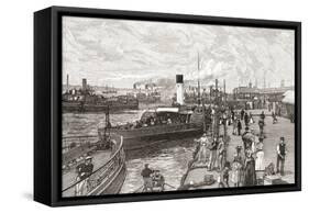 George's Landing Stage-null-Framed Stretched Canvas