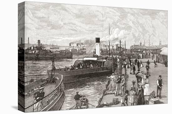 George's Landing Stage-null-Stretched Canvas