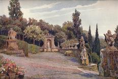 'Upper Terrace, Villa Imperiale, Genoa', 1900-George Samuel Elgood-Stretched Canvas
