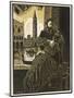 George Sand and de Musset-Auguste Rouquet-Mounted Art Print