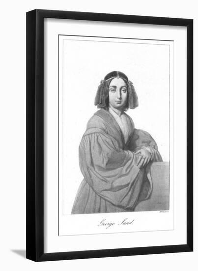 George Sand, French Romantic Novelist, Mid 19th Century-null-Framed Giclee Print