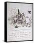 George Sand's Horse Displaying Sangfroid Behind the Stumbling Horse of Alfred De Musset-Alfred de Musset-Framed Stretched Canvas