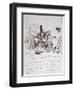 George Sand's Horse Displaying Sangfroid Behind the Stumbling Horse of Alfred De Musset-Alfred de Musset-Framed Giclee Print