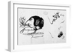 George Sand Smoking-George Sand-Framed Giclee Print