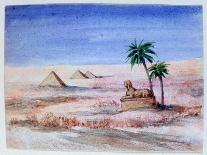 Sphinx and Pyramids, Giza I, 1820-1876-George Sand-Giclee Print