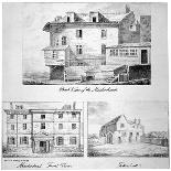 Three Views of Toten Hall, Tottenham Court Road, St Pancras, London, C1810-George Scharf-Giclee Print