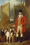 A Kennel Huntsman and Hounds Outside a Dray-Yard-George Sebright-Framed Stretched Canvas