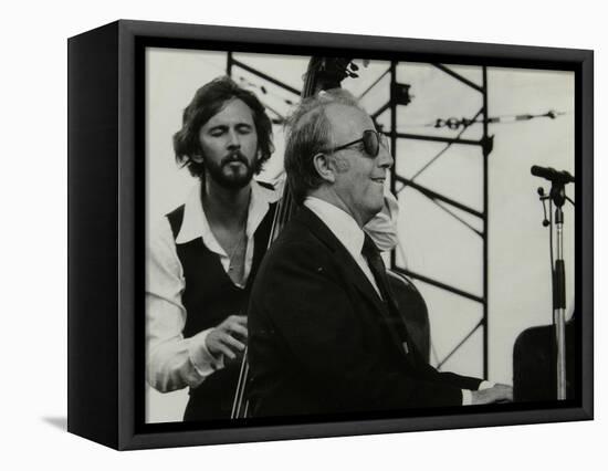 George Shearing and Brian Torff on Stage at the Capital Radio Jazz Festival, Alexandra Palace-Denis Williams-Framed Stretched Canvas