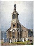 View of Temple Church from across the graveyard, City of London, 1811-George Shepherd-Giclee Print